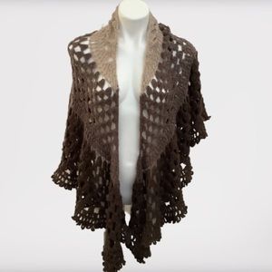 Original Anthony ombre poncho open from scarf! Neutral